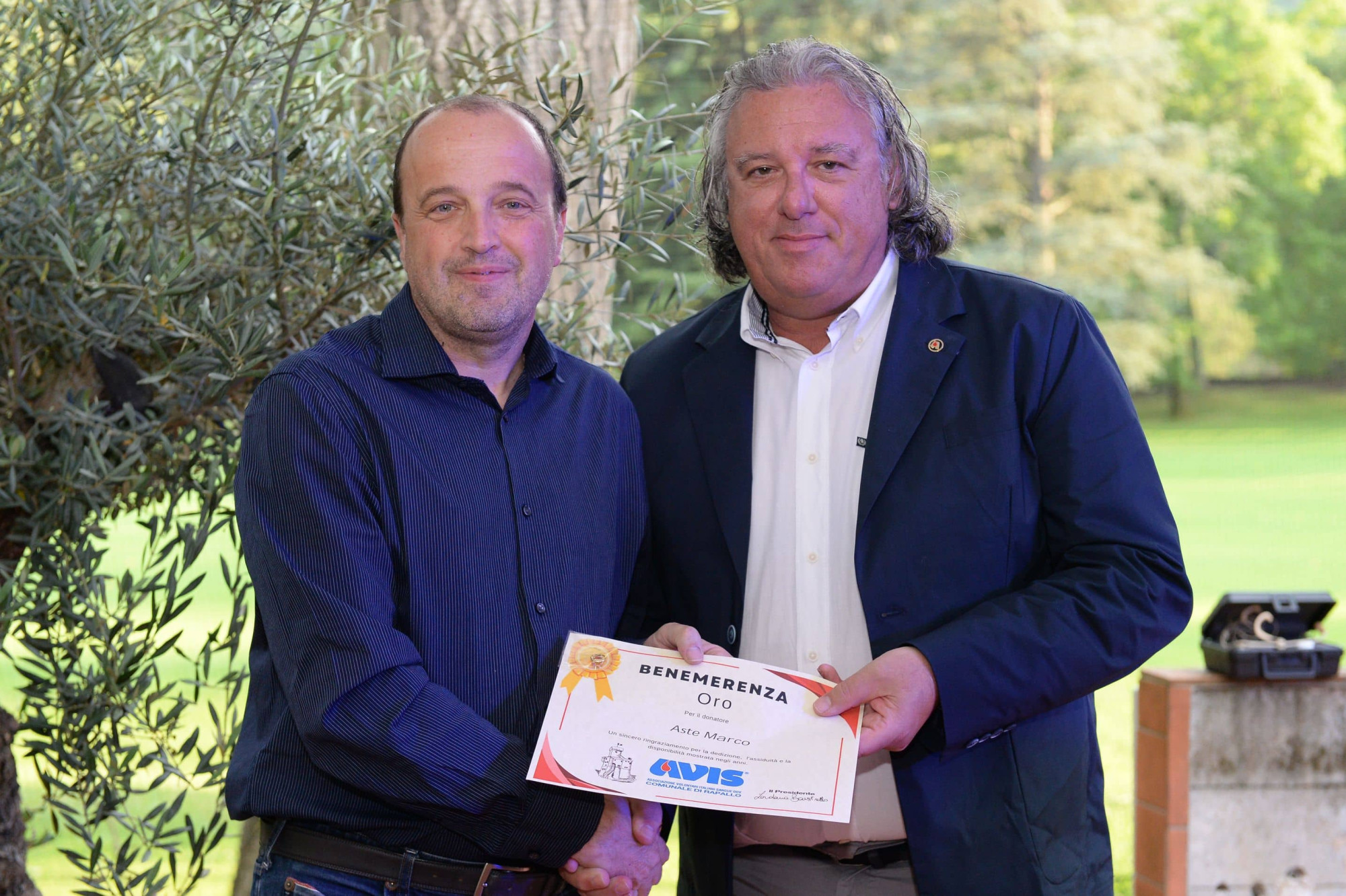 Avis Comunale di Rapallo - Le benemerenze, i riconoscimenti per la vostre donazioni