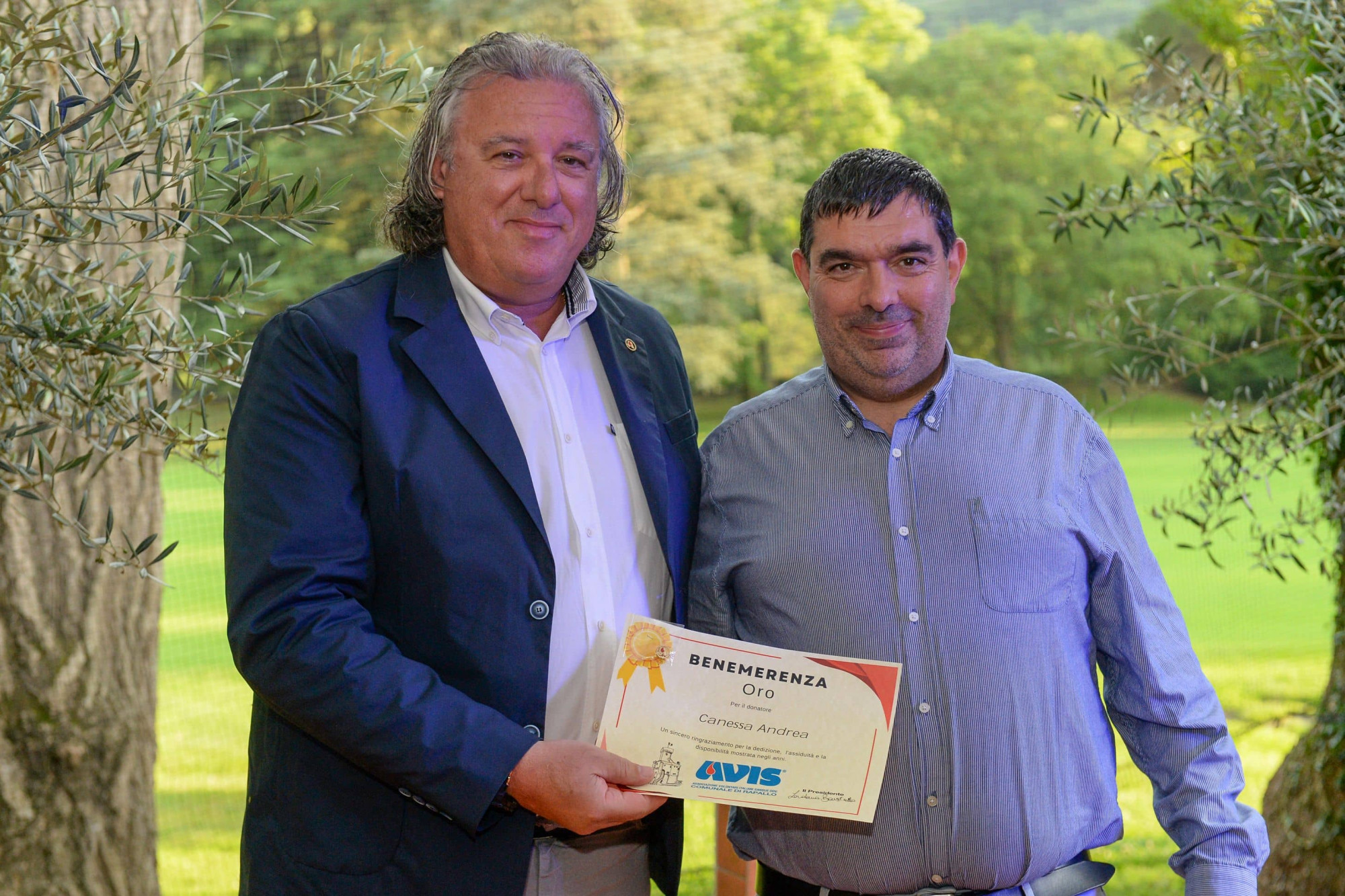 Avis Comunale di Rapallo - Le benemerenze, i riconoscimenti per la vostre donazioni