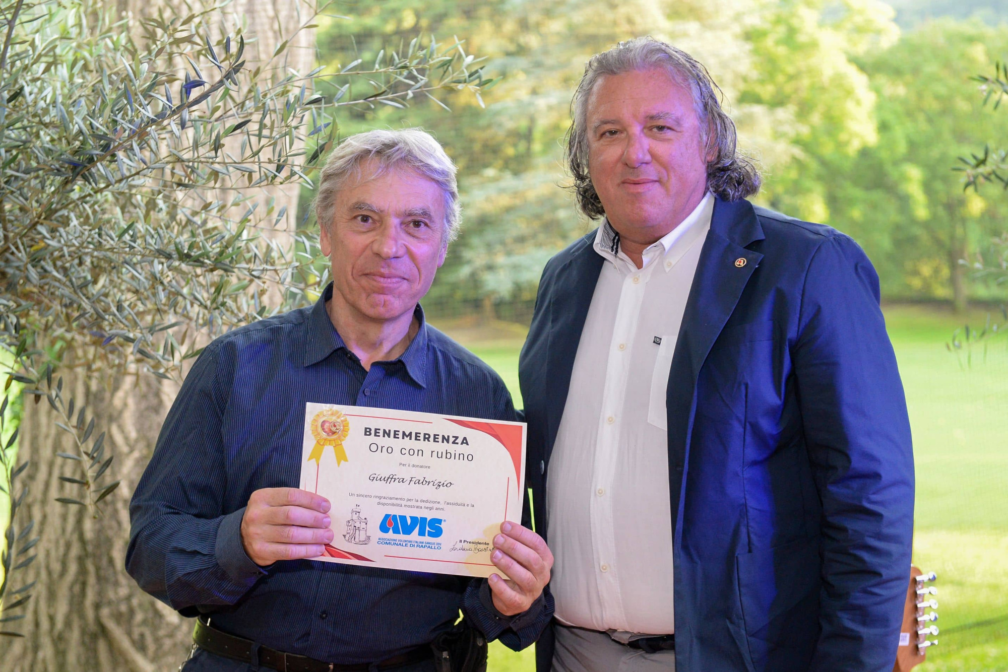 Avis Comunale di Rapallo - Le benemerenze, i riconoscimenti per la vostre donazioni