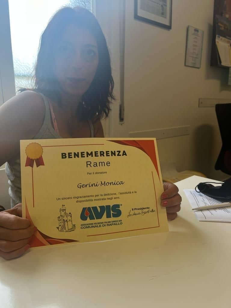 Avis Comunale di Rapallo - Le benemerenze, i riconoscimenti per la vostre donazioni