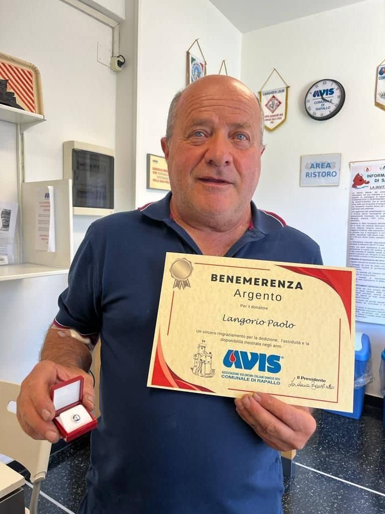 Avis Comunale di Rapallo - Le benemerenze, i riconoscimenti per la vostre donazioni