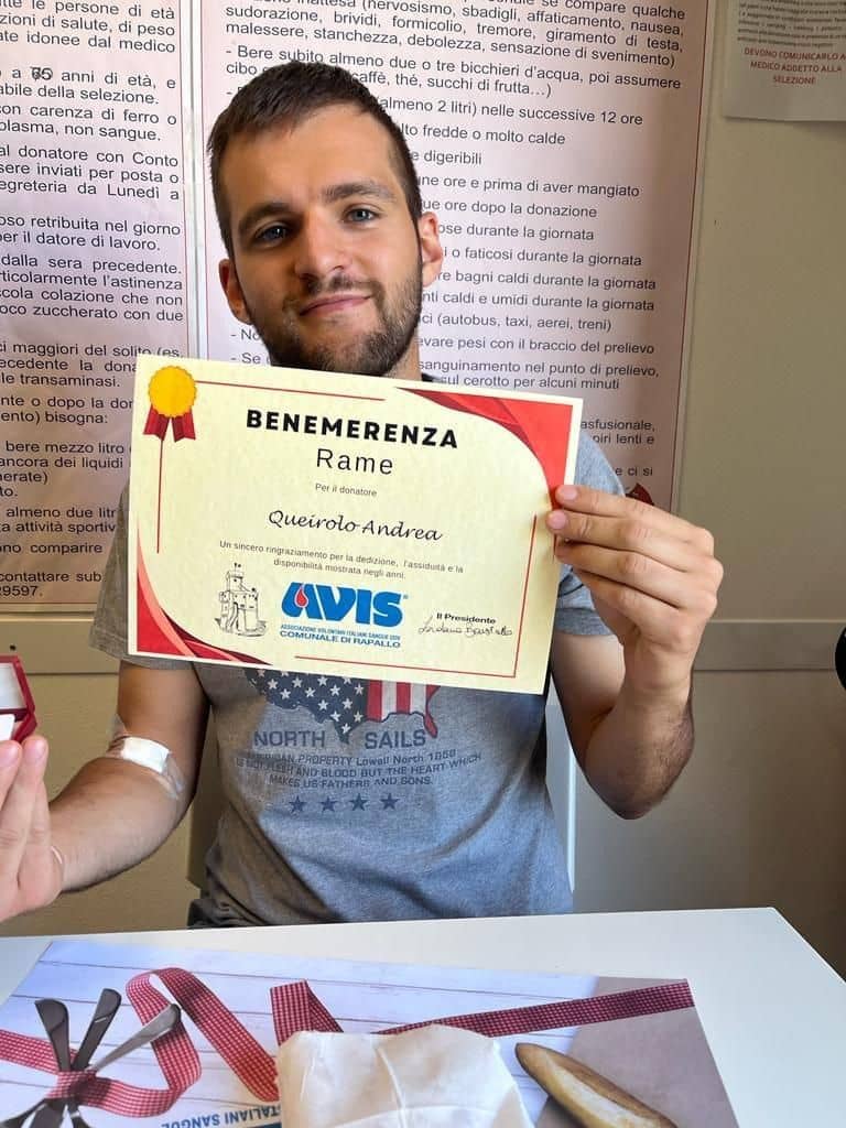 Avis Comunale di Rapallo - Le benemerenze, i riconoscimenti per la vostre donazioni