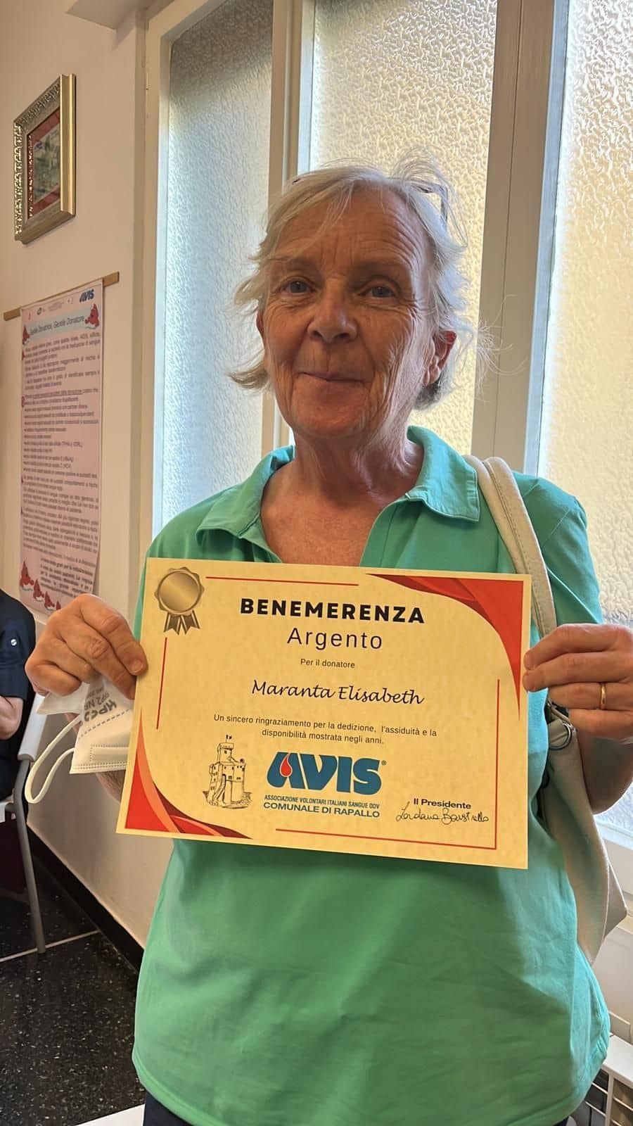 Avis Comunale di Rapallo - Le benemerenze, i riconoscimenti per la vostre donazioni