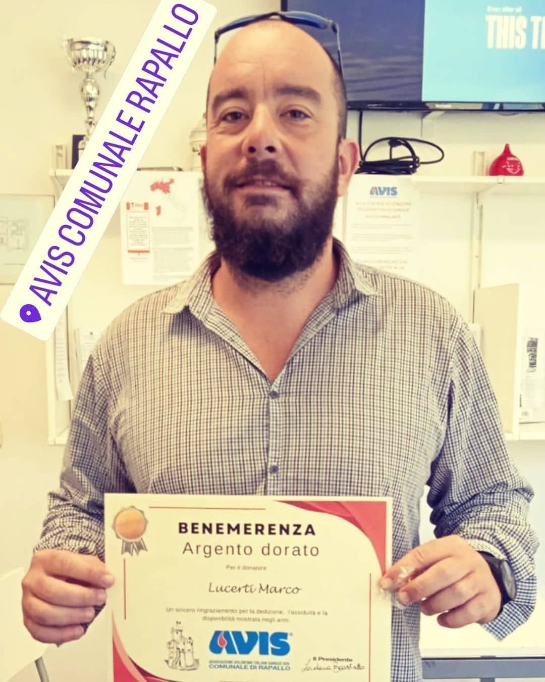 Avis Comunale di Rapallo - Le benemerenze, i riconoscimenti per la vostre donazioni