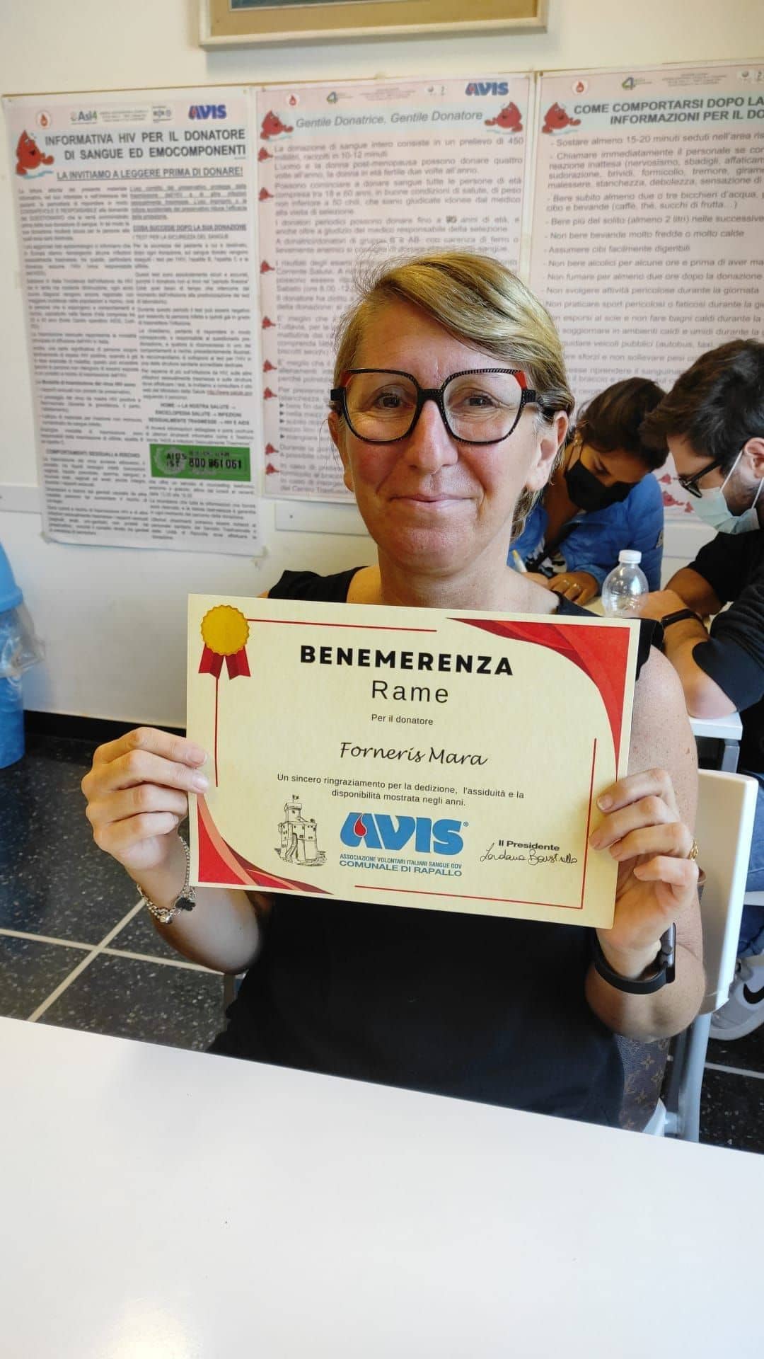 Avis Comunale di Rapallo - Le benemerenze, i riconoscimenti per la vostre donazioni