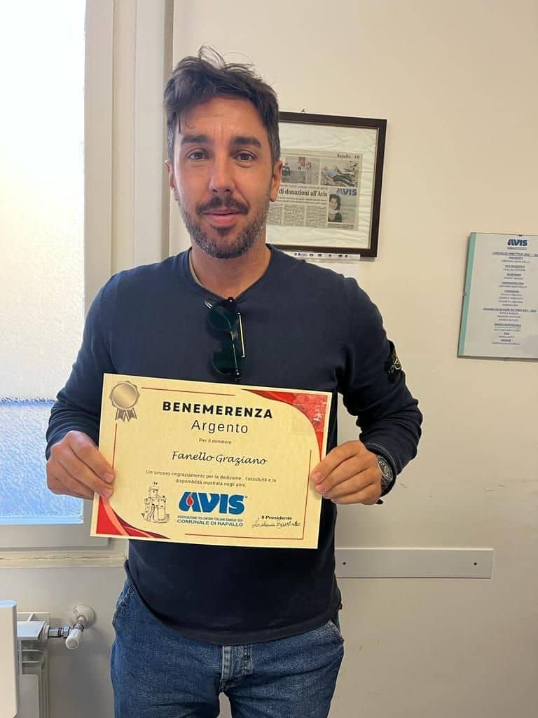Avis Comunale di Rapallo - Le benemerenze, i riconoscimenti per la vostre donazioni