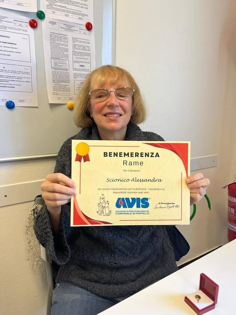 Avis Comunale di Rapallo - Le benemerenze, i riconoscimenti per la vostre donazioni