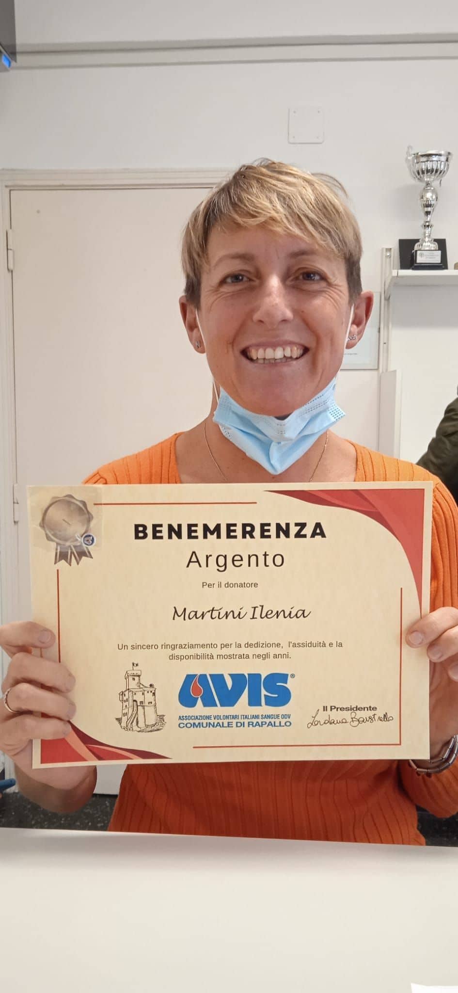 Avis Comunale di Rapallo - Le benemerenze, i riconoscimenti per la vostre donazioni