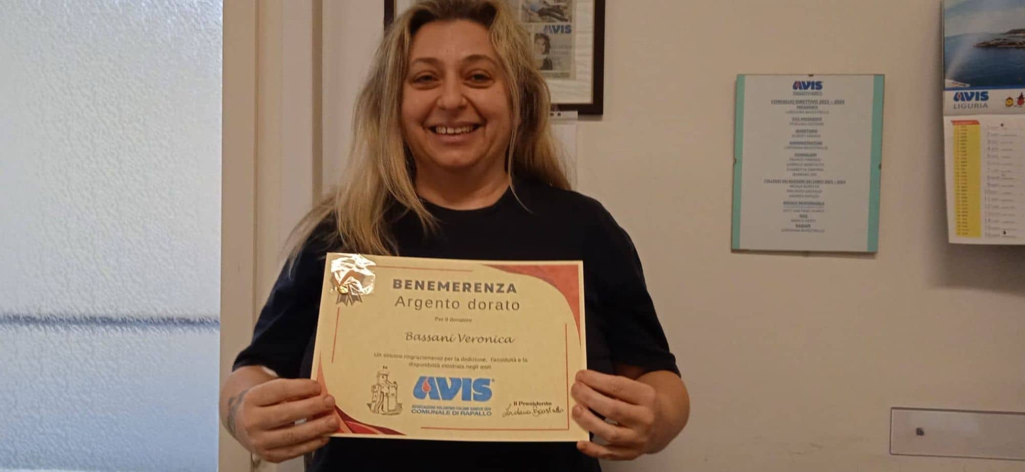 Avis Comunale di Rapallo - Le benemerenze, i riconoscimenti per la vostre donazioni