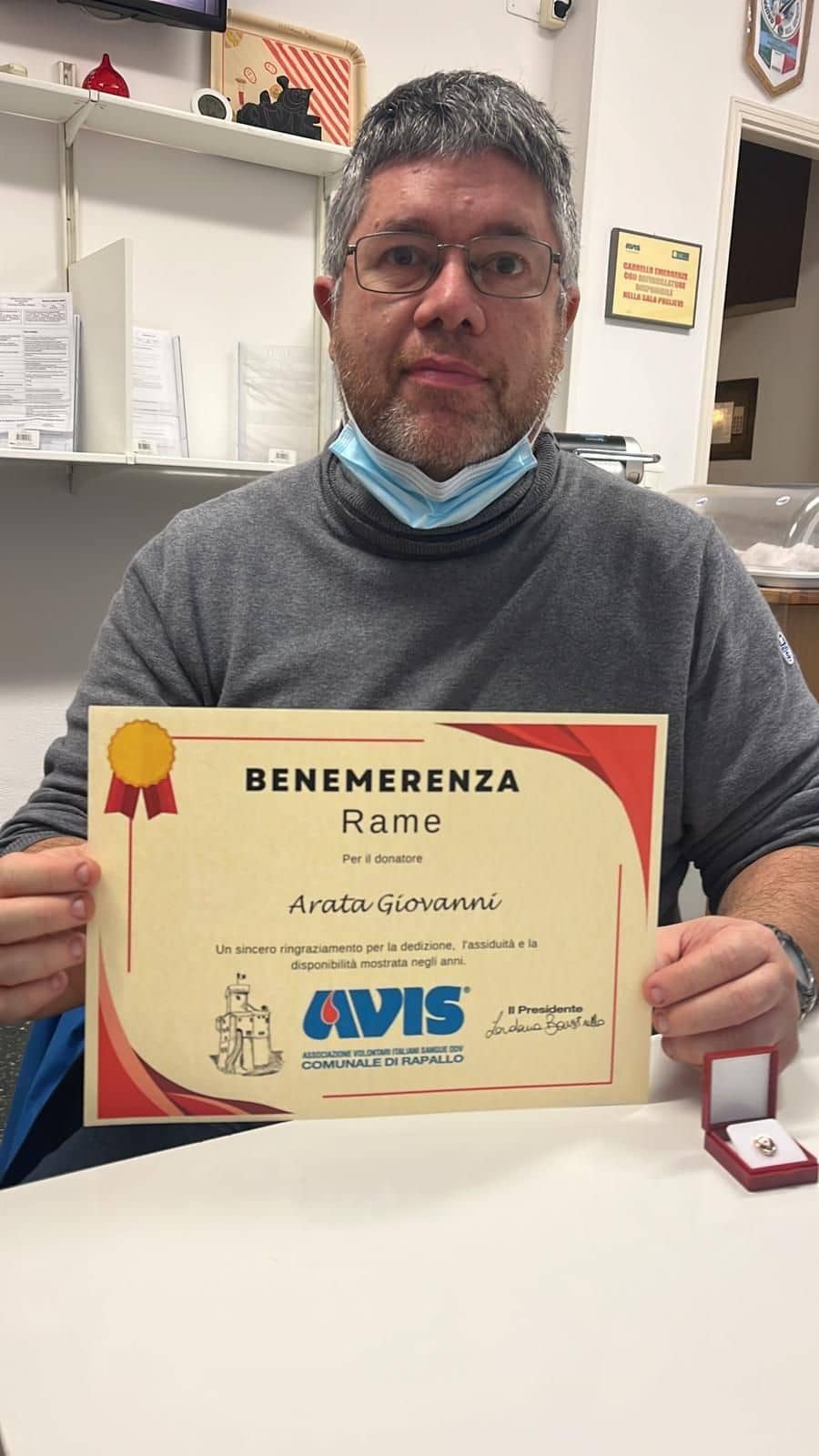 Avis Comunale di Rapallo - Le benemerenze, i riconoscimenti per la vostre donazioni