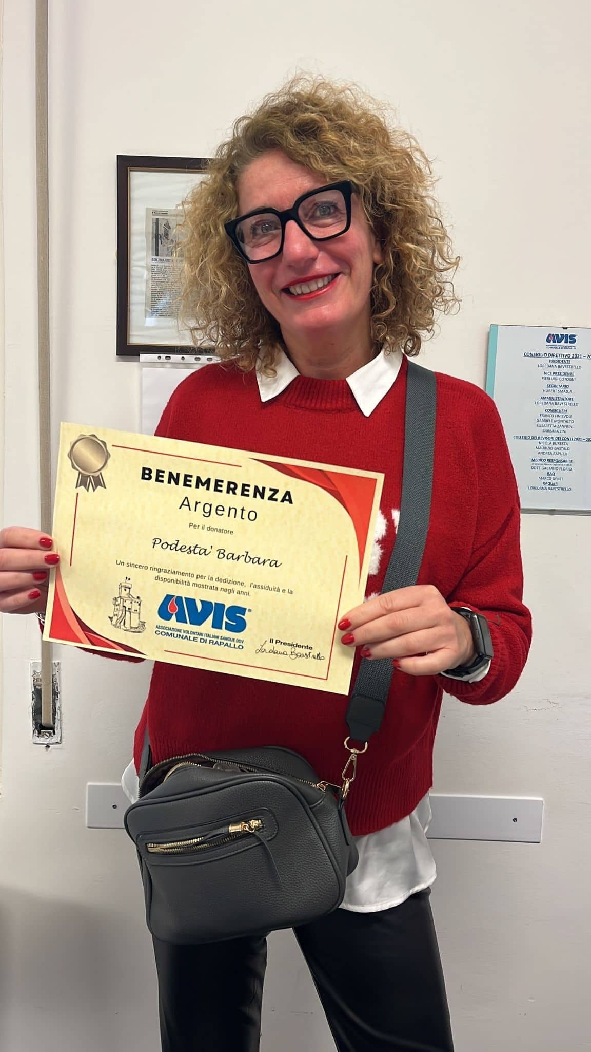 Avis Comunale di Rapallo - Le benemerenze, i riconoscimenti per la vostre donazioni