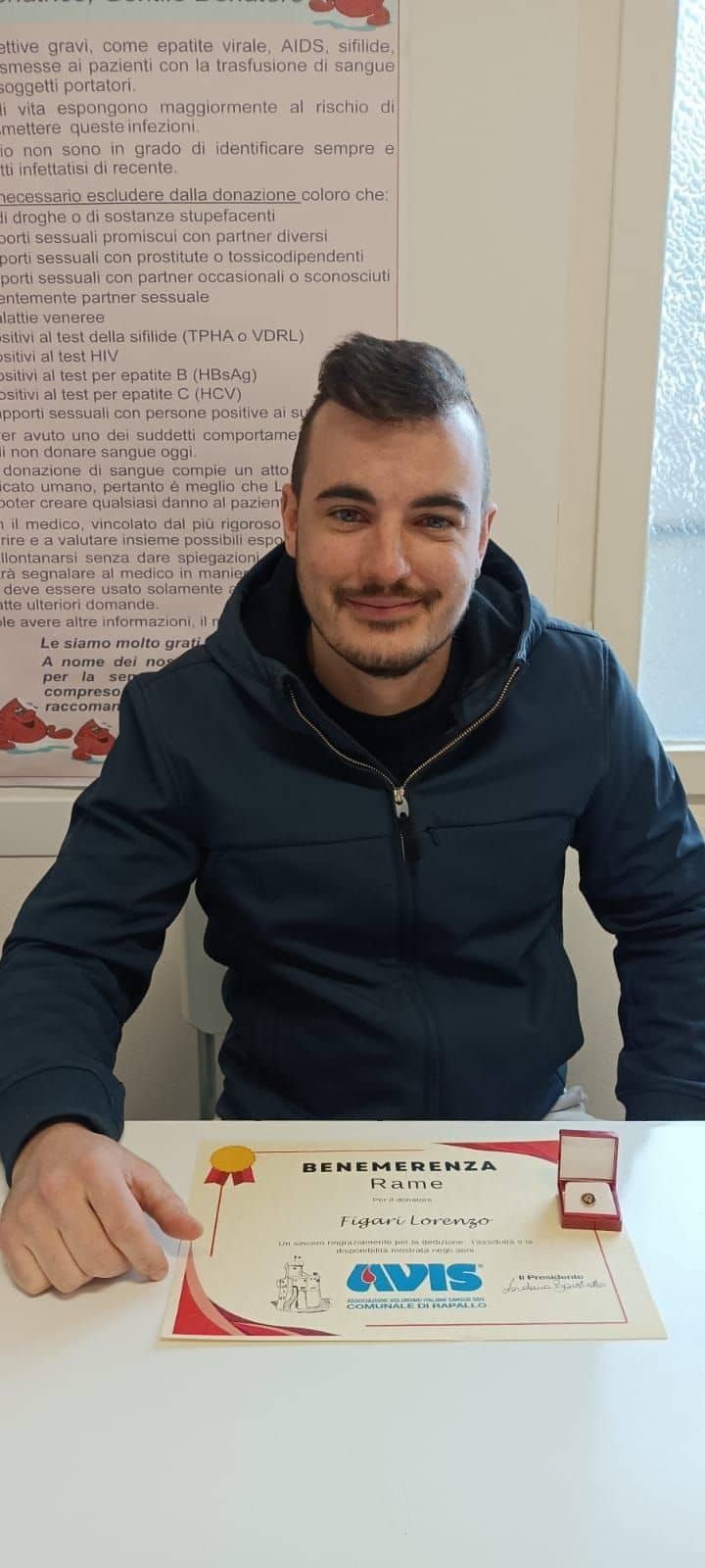 Avis Comunale di Rapallo - Le benemerenze, i riconoscimenti per la vostre donazioni