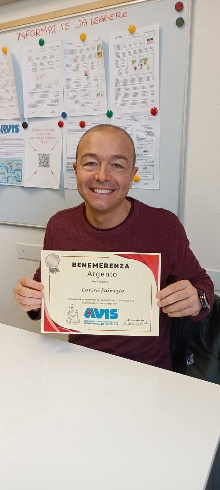 Avis Comunale di Rapallo - Le benemerenze, i riconoscimenti per la vostre donazioni