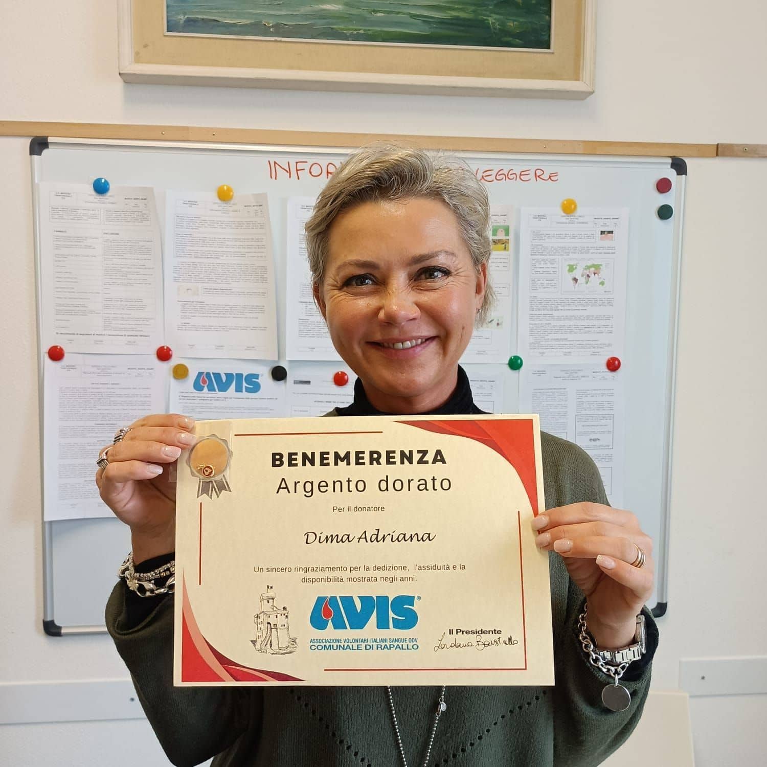 Avis Comunale di Rapallo - Le benemerenze, i riconoscimenti per la vostre donazioni