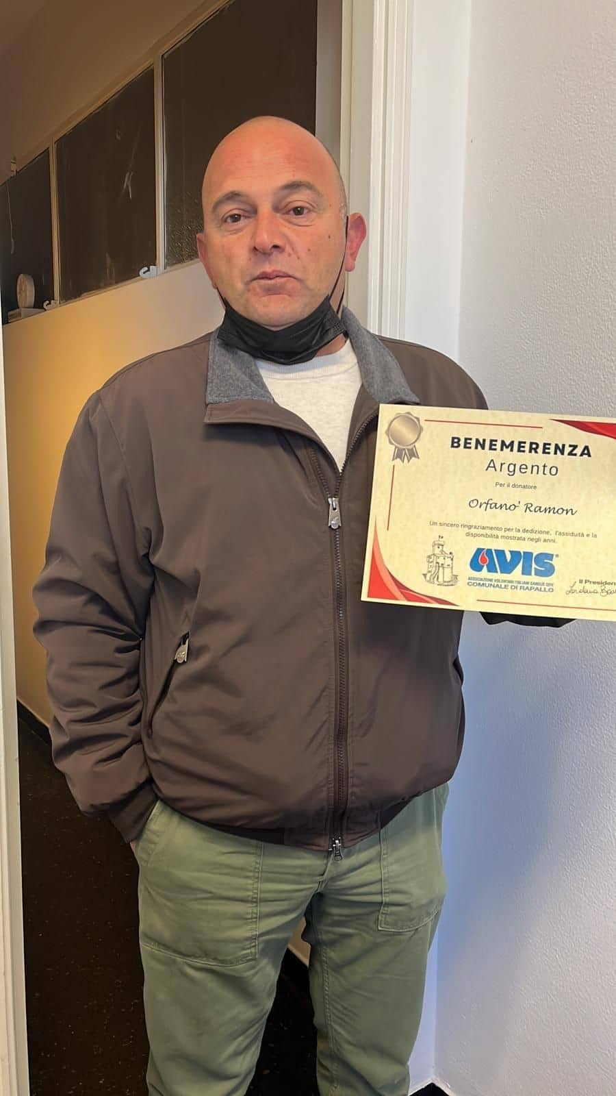 Avis Comunale di Rapallo - Le benemerenze, i riconoscimenti per la vostre donazioni