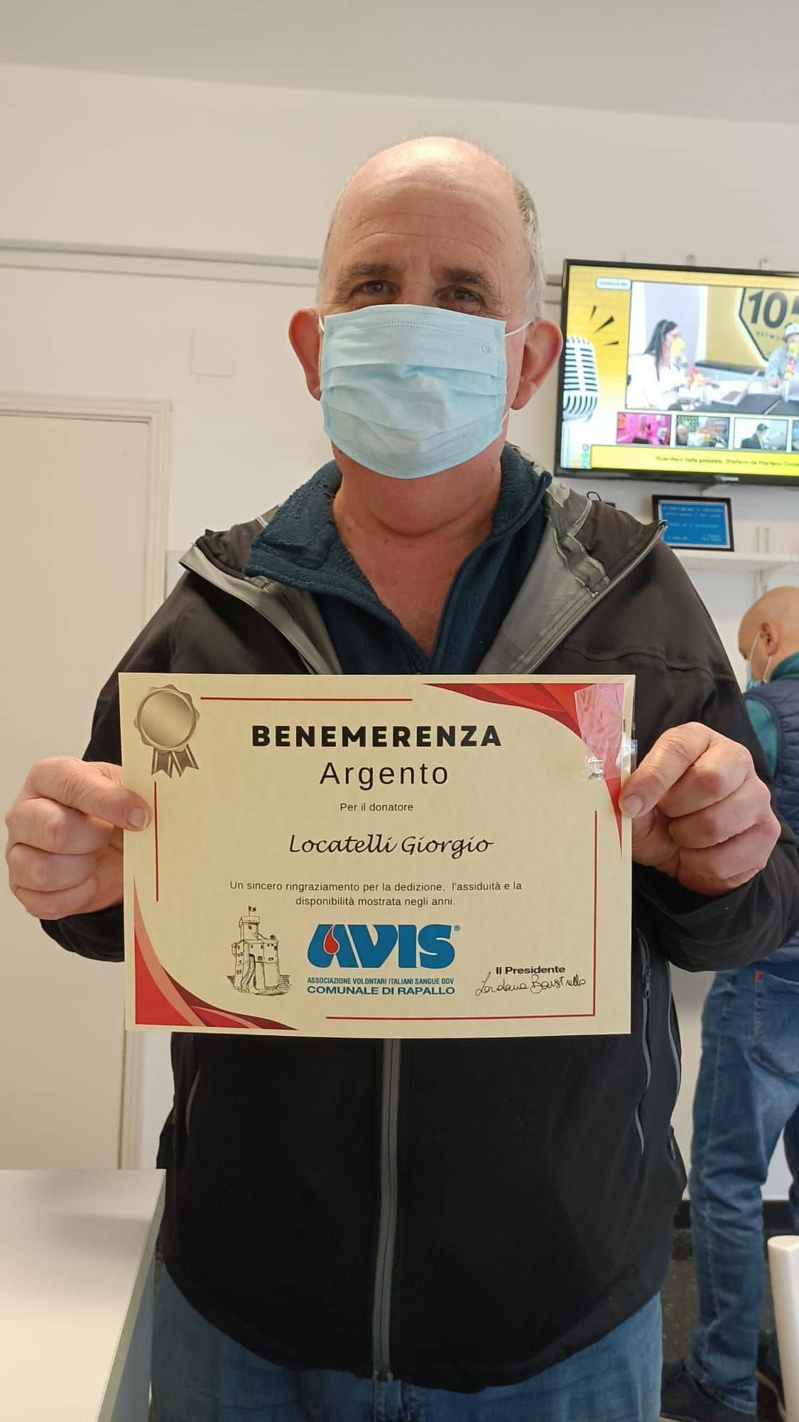 Avis Comunale di Rapallo - Le benemerenze, i riconoscimenti per la vostre donazioni