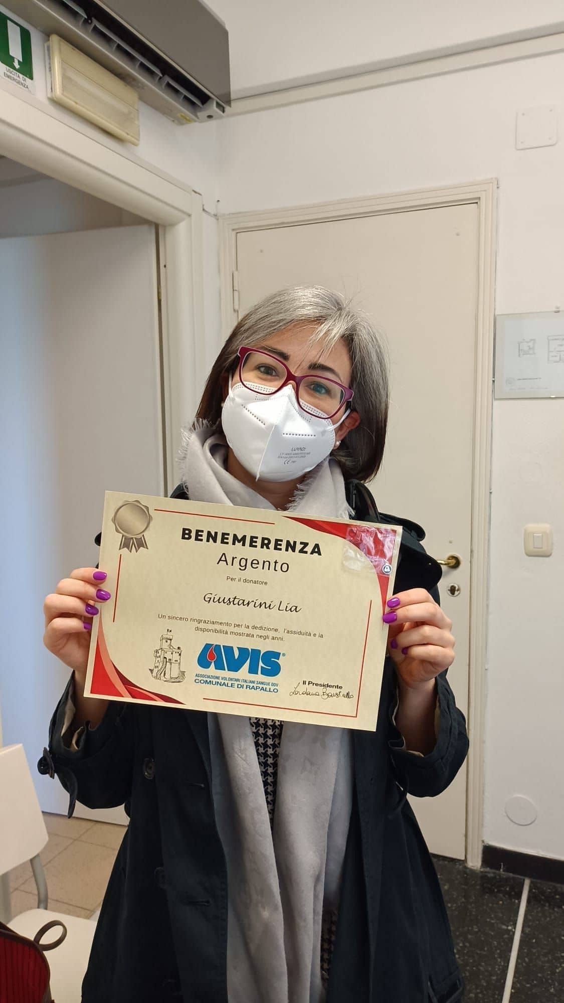 Avis Comunale di Rapallo - Le benemerenze, i riconoscimenti per la vostre donazioni