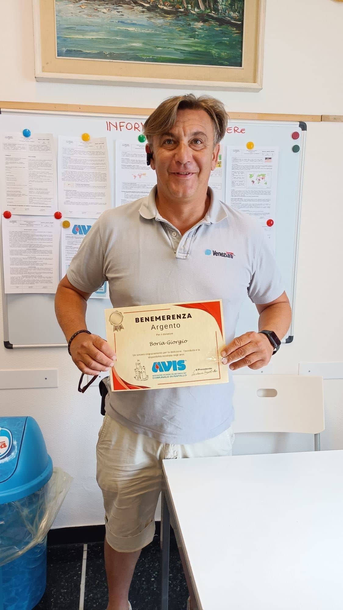 Avis Comunale di Rapallo - Le benemerenze, i riconoscimenti per la vostre donazioni