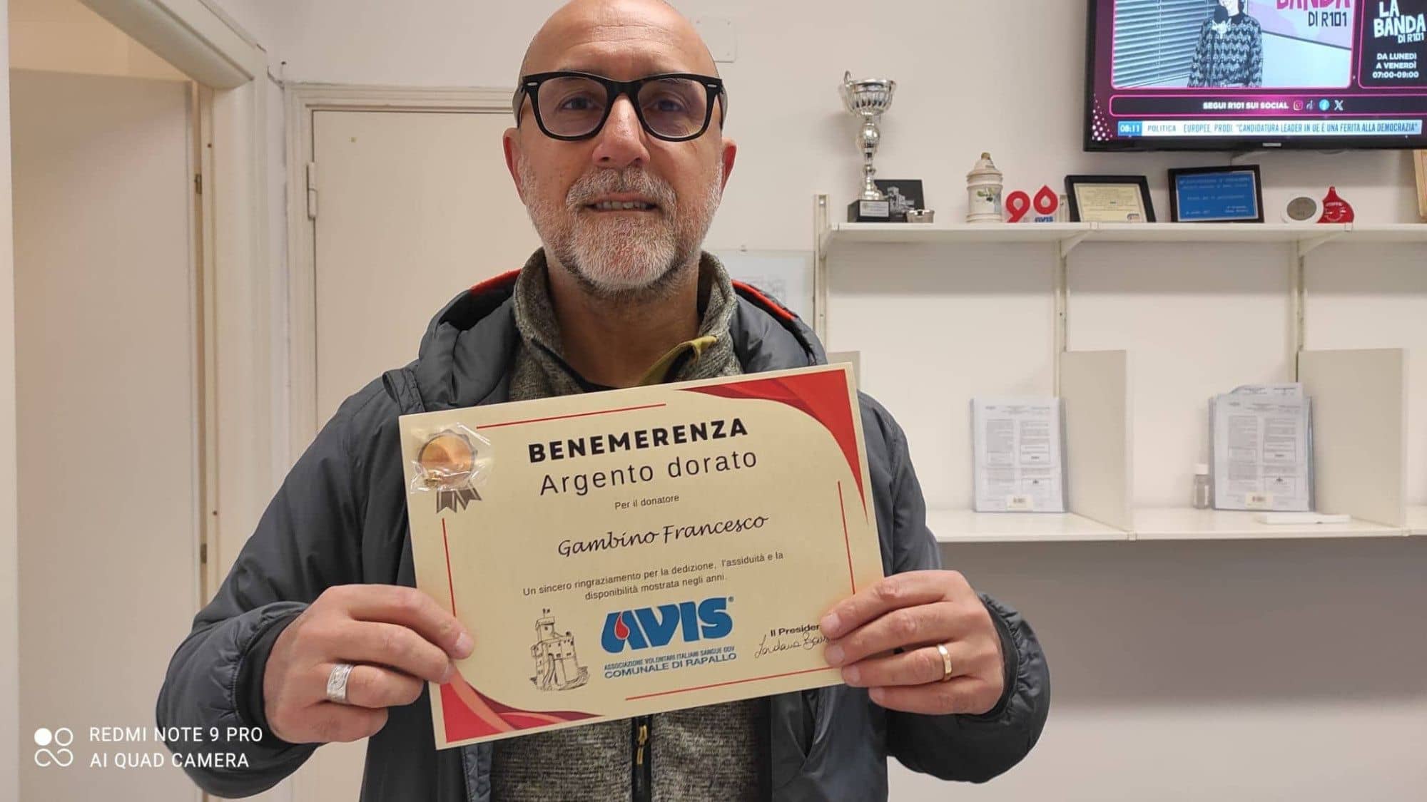 Avis Comunale di Rapallo - Le benemerenze, i riconoscimenti per la vostre donazioni