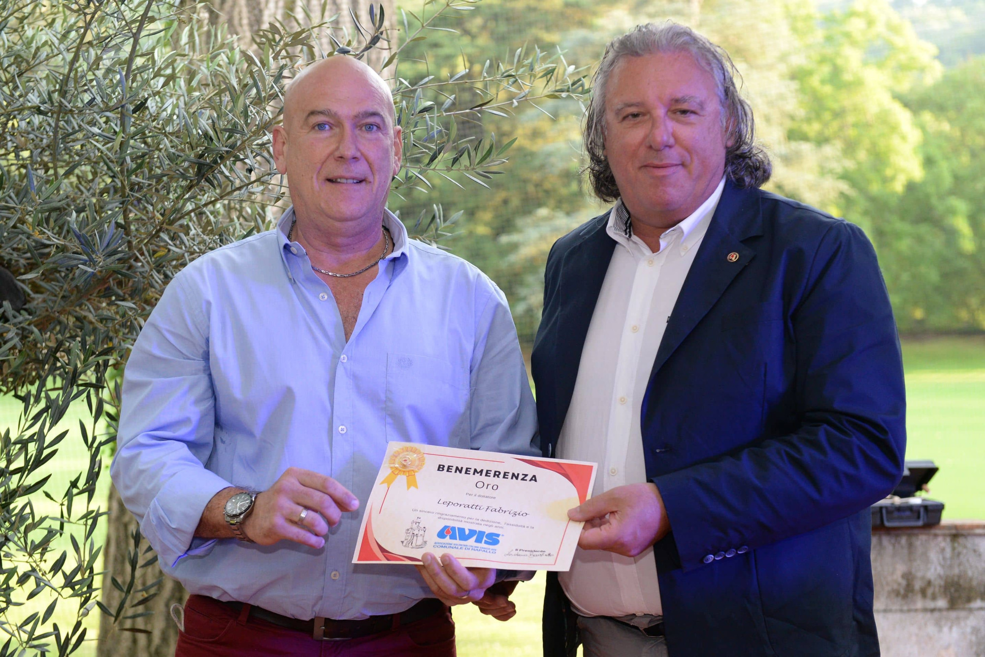 Avis Comunale di Rapallo - Le benemerenze, i riconoscimenti per la vostre donazioni