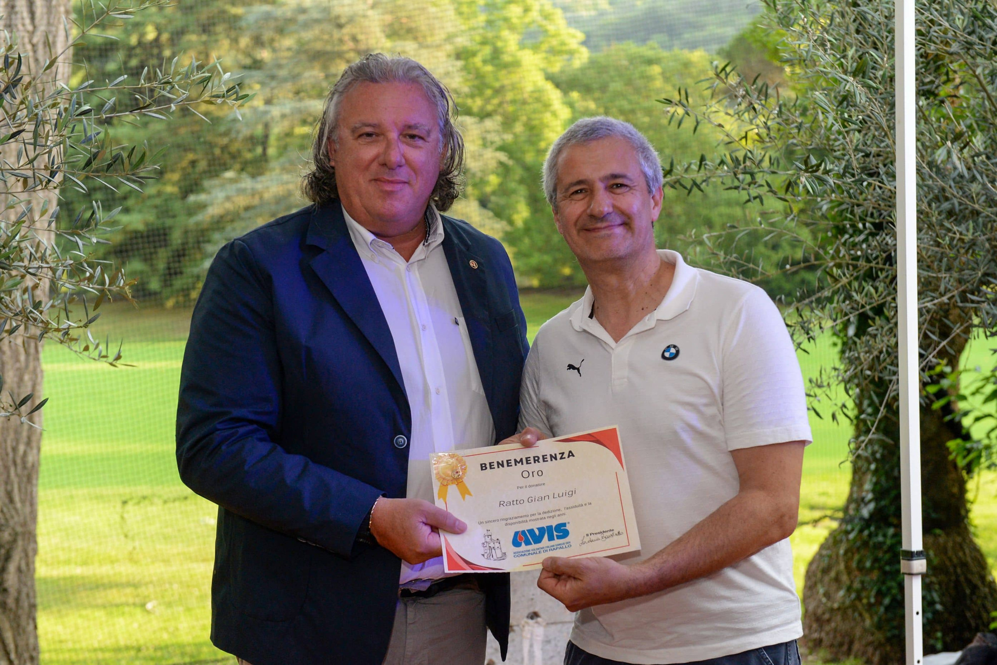 Avis Comunale di Rapallo - Le benemerenze, i riconoscimenti per la vostre donazioni