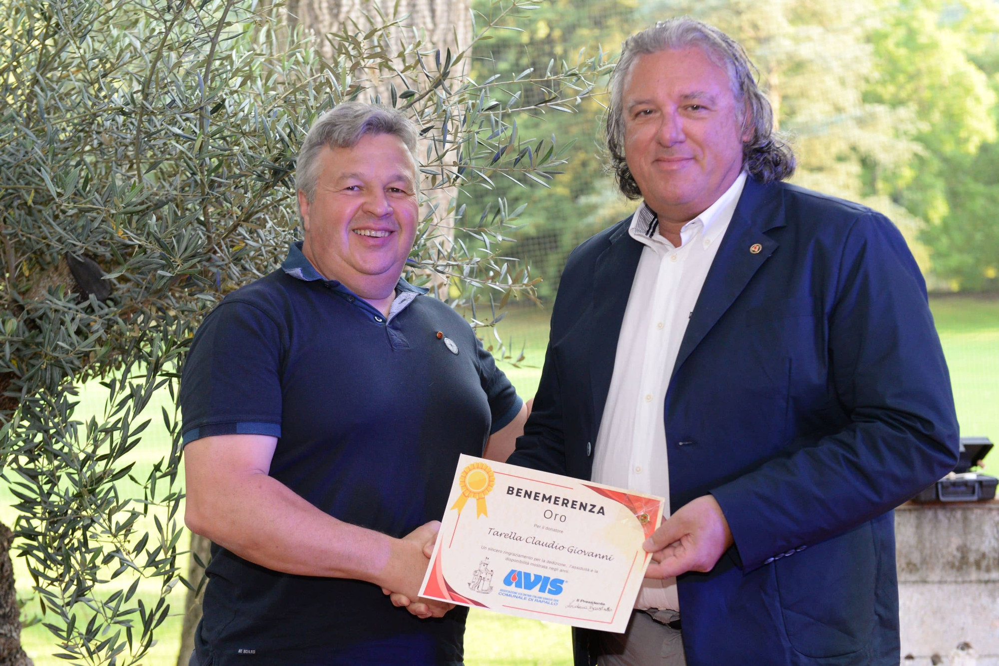 Avis Comunale di Rapallo - Le benemerenze, i riconoscimenti per la vostre donazioni